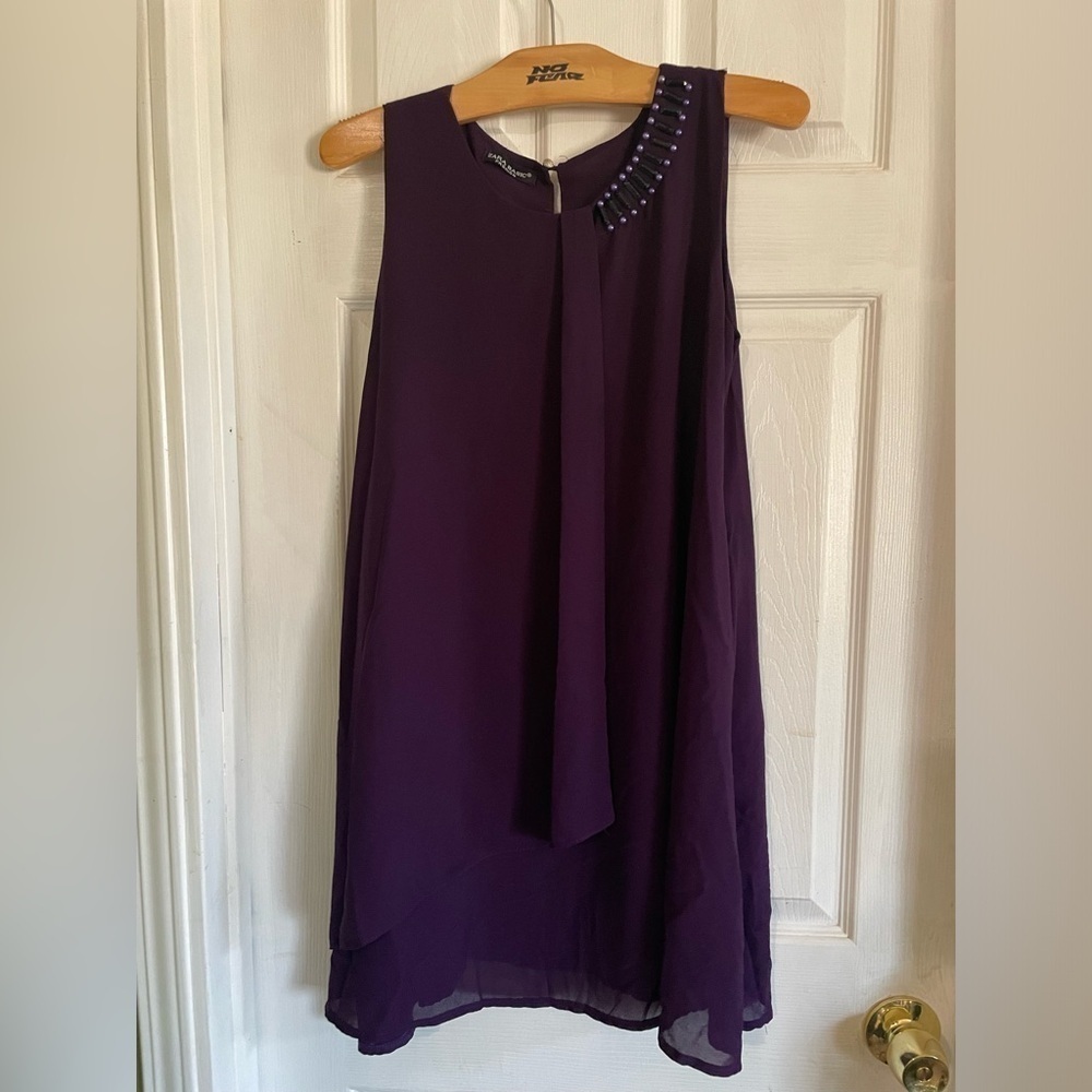 ZARA Women’s Sleeveless Beaded mini dress size small